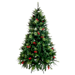 Árbol de navidad bayas rojas 1.50 mts